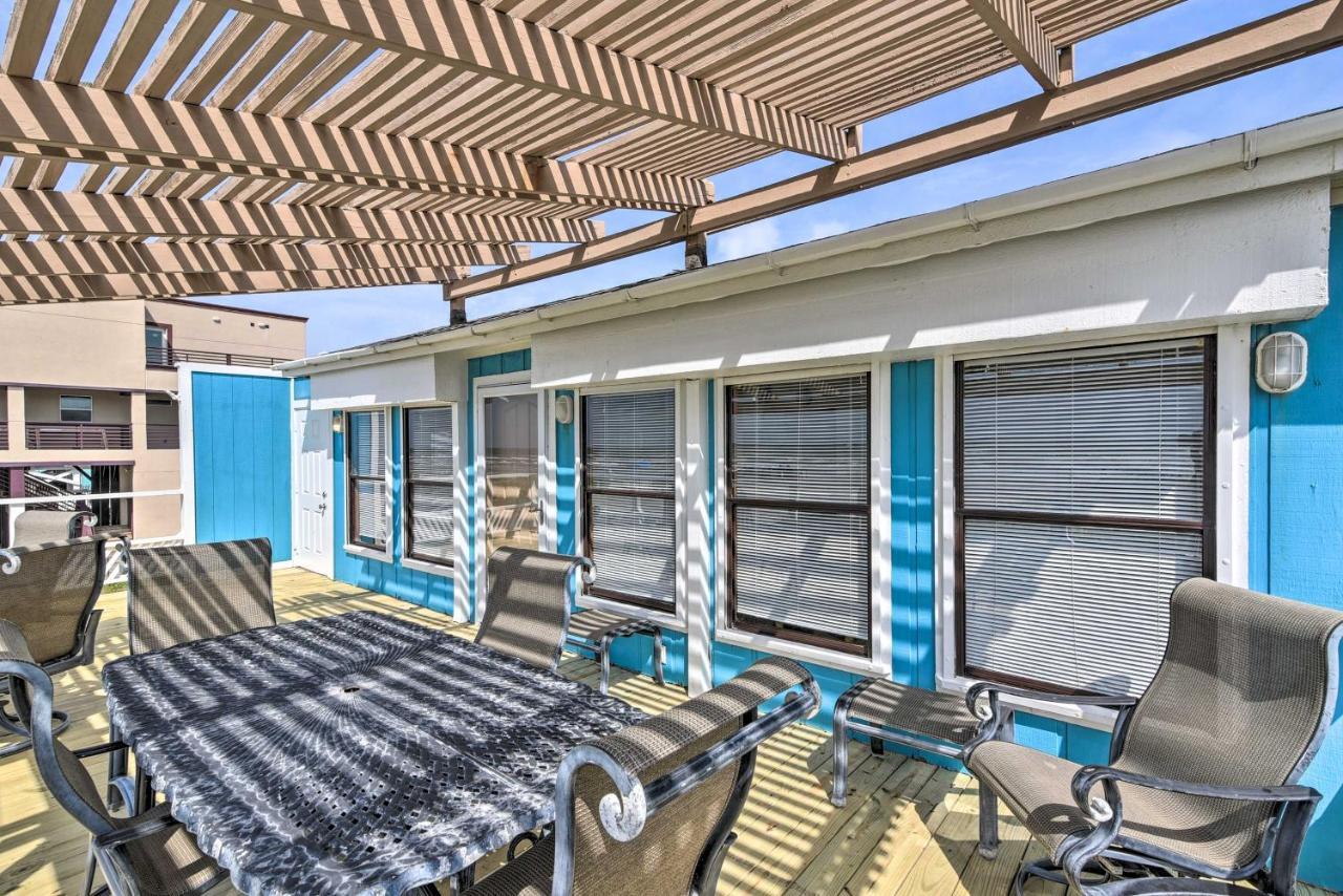 Galveston Beachfront House With Deck And Ocean Views! ภายนอก รูปภาพ